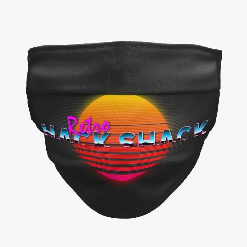 Retro Hack Shack Logo Face Mask